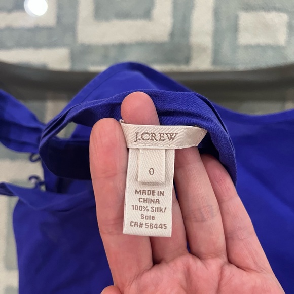 JCrew 100% silk top, size 0 - Picture 4 of 5